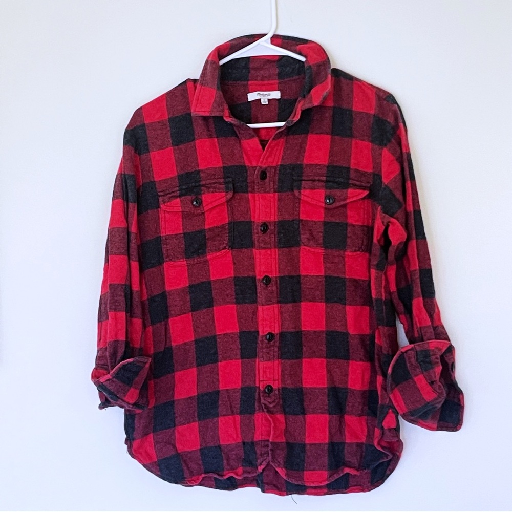 Madewell flannel size small buffalo check